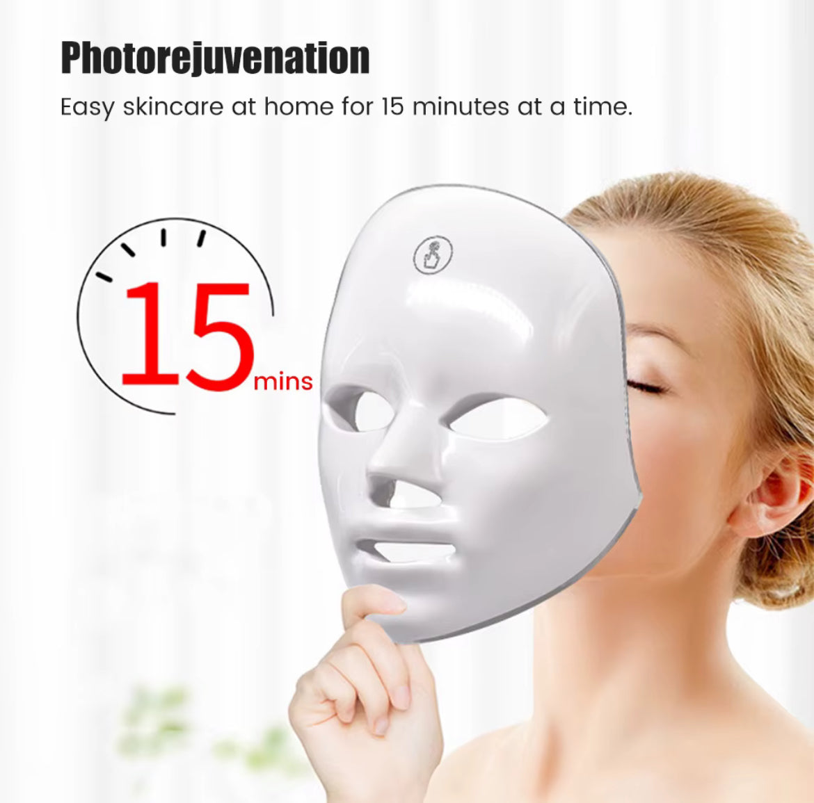 7-in-1 LED Facial Skin Care Mask with Lifting & Glow – LumeMask