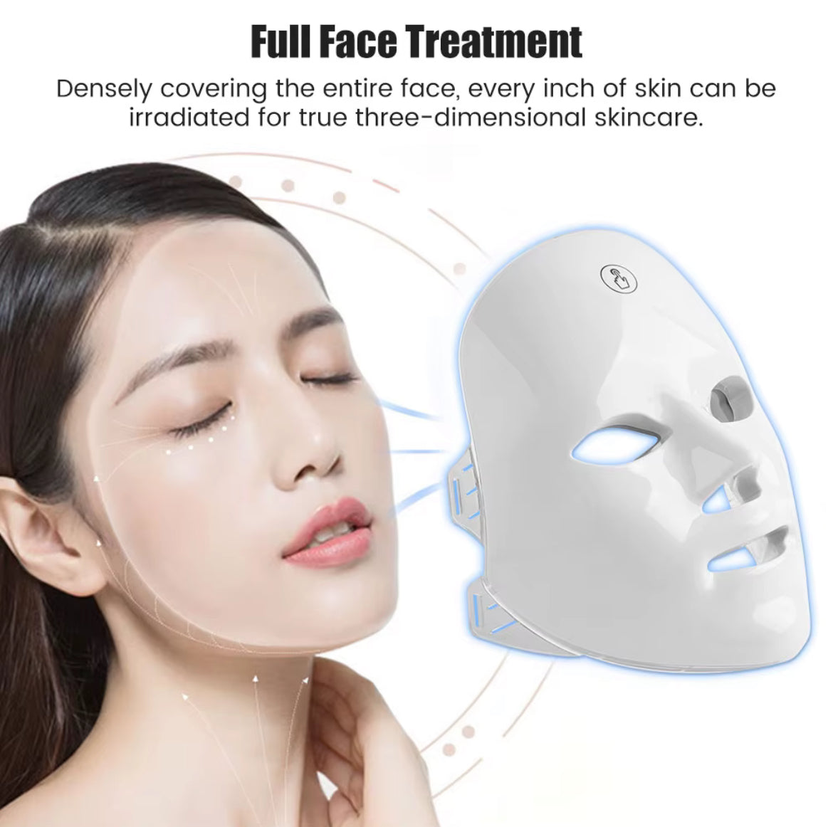7-in-1 LED Facial Skin Care Mask with Lifting & Glow – LumeMask